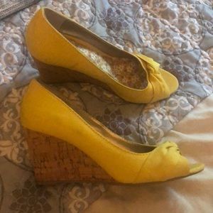 Mix No. 6 Shoes - Yellow Mix No. 6 yellow canvas cork wedges size 8 Mix No. 6 Shoes - Yellow Mix No. 6 yellow canvas cork wedges size 8